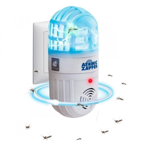 Нічник, ультразвуковий відлякувач комах Atomic Zapper, лампа від комарів, пастка для комах, захист від гризунів., Білий
