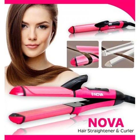 Плойка-праска для волосся Nova 2in 1 Beauty Set NHC-2009 Розпродаж