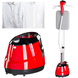 Вертикальний відпарювач для одягу Garment Steamer 2000W / Червона Парова праска для всіх видів тканини