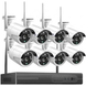 Комплект видеонаблюдения 8 камеры 5G WIFI KIT NVR Wi-Fi Набор из 8 шт, Белый
