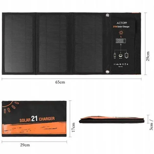 Photovoltaic panels зарядне Валіза, Черный