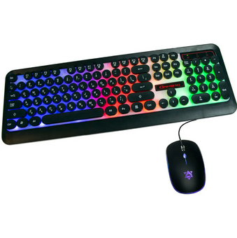 Комп'ютерна клавіатура + геймерська миша з підсвічуванням HK3970