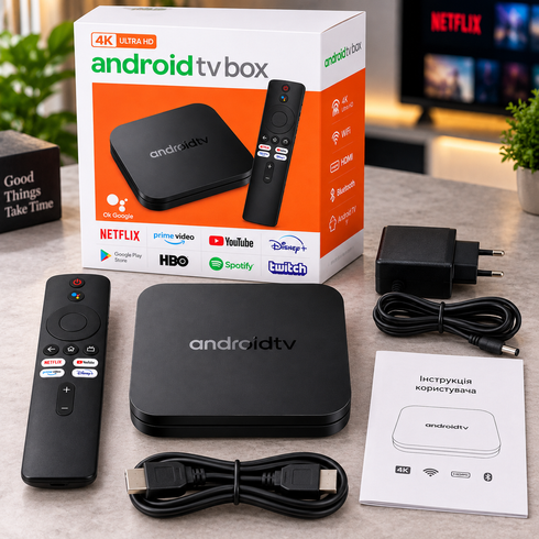 Смарт ТВ-приставка I96 Z19 Android TV / Приставка для TV 2/16 ГБ, Wi-Fi 2.4/5 ГГц, 4K