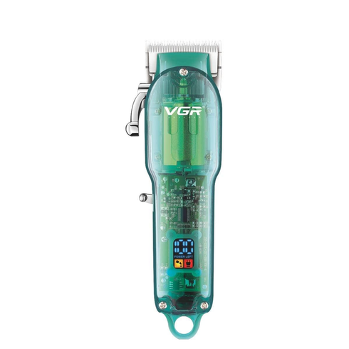 Професійна машинка для стрижки VGR Professional Clipper Transparent Green V-660