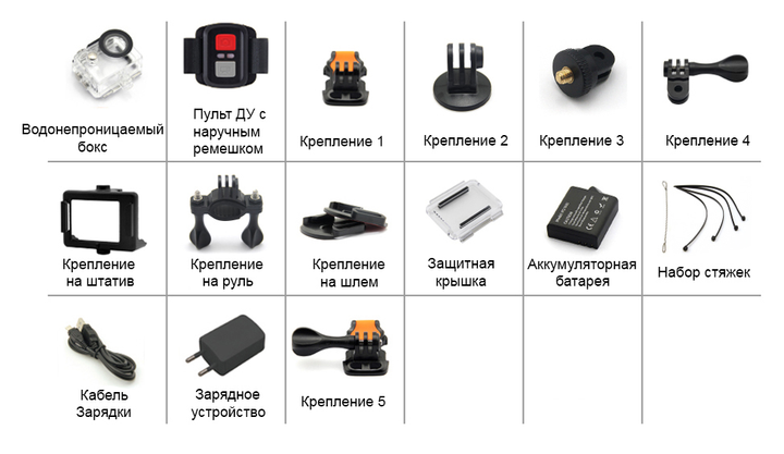 Екшн камера Eken H9R 4k Wi-Fi Black Original