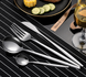 Набір столових приладів Kitchen Ware 24 шт. з нержавіючої сталі на 6 персон Silver