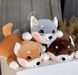 ​Мягкая игрушка с пледом 1&times;1,5 м, подушка 50 см Детская игрушка-плед 3в1 , Разные цвета
