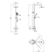 Душевая система shower head AND YLN99105H