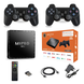 Ігрова андроїд ТВ приставка з Android TV + 2 джойстики M8PRO Mini ретро консоль PS1, Dendy, Sega
