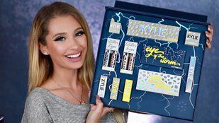 Набор подарочный KYLIE синий| Подарочный набор декоративной косметики, Темно-синий