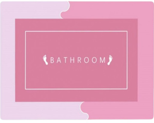 Коврик в ванну влаговпитывающий суперпоглощающий нескользящий Bath Mat Super Absorbent (40х60см) розовый