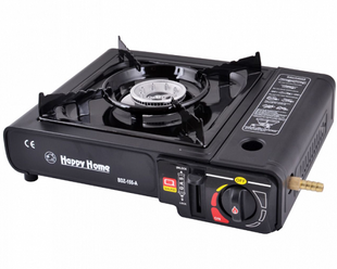 Туристическая газовая горелка плитка с пьезоподжигом + кейс Happy Home BDZ-155A