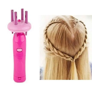 Машинка Braid X-press для плетіння косичок, Рожевий