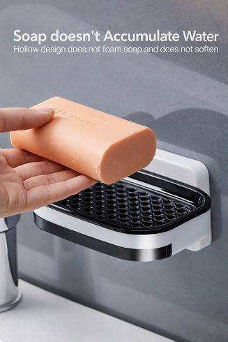 Настінний двошаровий тримач для мила Soap Dish