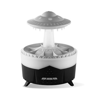 Зволожувач повітря аромадифузор з підсвічуванням зволожувач краплі дощу, дифузор нічник НЛО; V56 UFO Raindrop Aroma Diffuser чорний