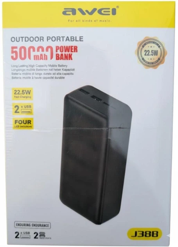 Повербанк Power Bank Awei J38B/50000MhA