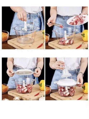 Ручной измельчитель food processor / Механический блендер для продуктов / Ручной погружной блендер 1.5л