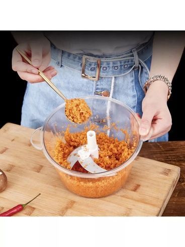 Ручной измельчитель food processor / Механический блендер для продуктов / Ручной погружной блендер 1.5л