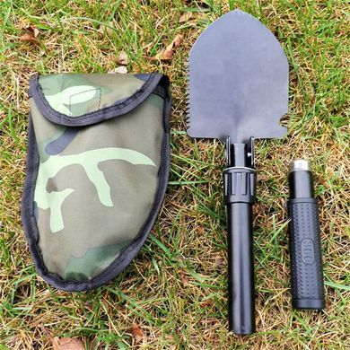 Складная  туристическая- военная лопата Shovel, Черный