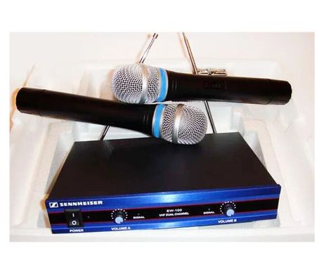Беспроводной комплект из 2-х микрофонов DM EW-100 радиосистема