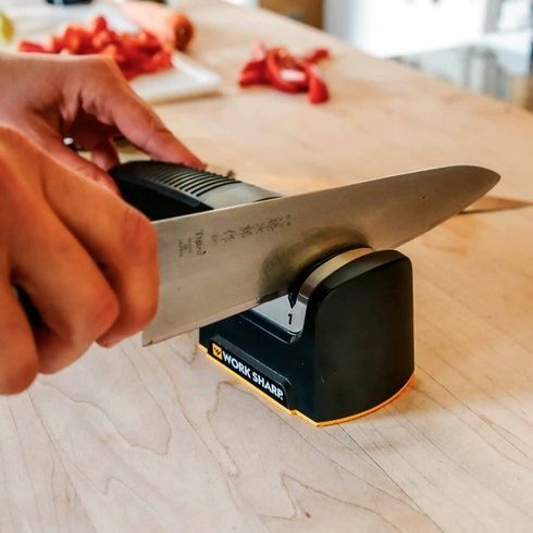 Стругачка ручна кухонна Work Sharp Kitchen Pull Through Sharpener, Червоний