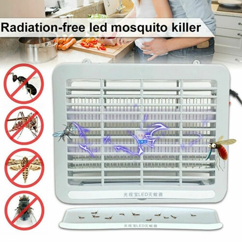 Електричний УФ-лампа-вбивця від комарів, світлодіодний нічник, пастка для комах Mosquito Killer
