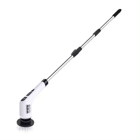 Электрическая щетка для уборки Cleaning Brush, набор 9 в 1, белая, товары для дома