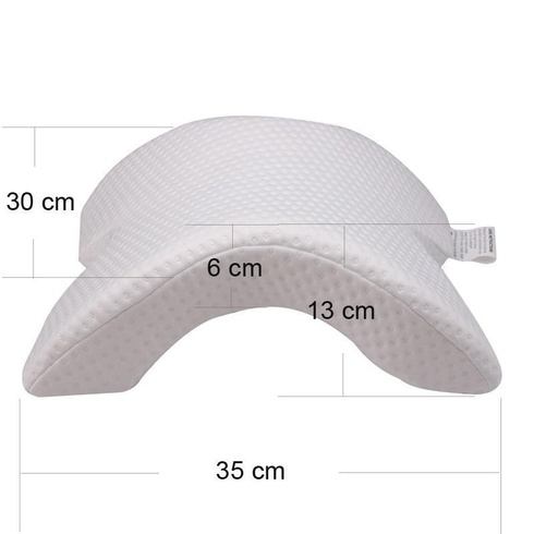 Подушка ТОННЕЛЬ для шиї з піни з ефектом пам'яті вигнута (MW-21)