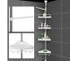 Угловая полка для ванной комнаты Multi Corner Shelf, металлическая