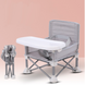Дитячий складний стілець для годування Baby seat Pro, тканинний стілець з алюмінієвими ніжками