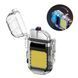 Зажигалка плазменная 2в1 Type-C / Электронная USB-зажигалка с LED-фонарем