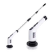 Электрическая щетка для уборки Cleaning Brush, набор 9 в 1, белая, товары для дома