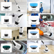 Электрическая щетка для уборки Cleaning Brush, набор 9 в 1, белая, товары для дома