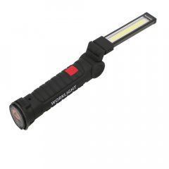 Аккумуляторный фонарь лампа светильник WORKLIGHT W-52 складной (от USB/с МАГНИТОМ/с КРЮЧКОМ), Черный