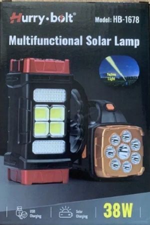 Powerbank LED-фонарик HB-1678 на солнечных батареях