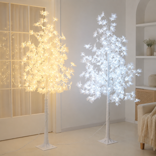 Декоративное дерево-светильник 1.8 м, 120 LED / Светильник-дерево с цветами / Декоративное светодиодное дерево