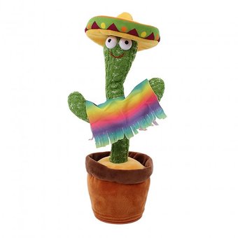 Танцует но не поёт Кактус мексиканец от USB в одежде, Зелёный