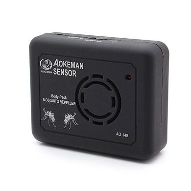 Ультразвуковой отпугиватель комаров Aokeman AO-149 на батарейках, Черный