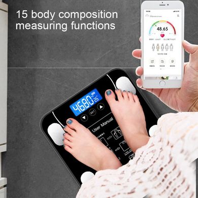 Розумні підлогові смарт ваги Bluetooth з додатком для Android або IOS, аналізатори жиру
