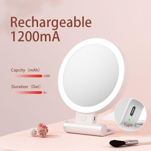Складное настольное зеркало с LED подсветкой M21 Type-C