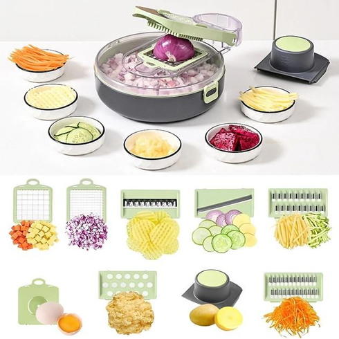 Овощерезка с контейнером Vegetable Cutter 9 в 1