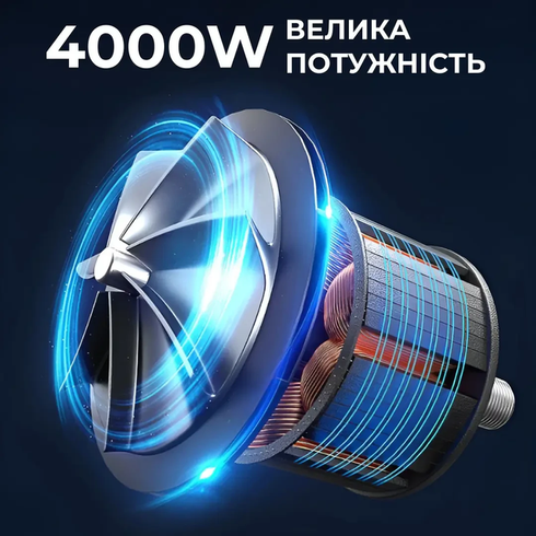 Професійний пилосос SOKANY SK-13007 / Сталь з мішком на 28 літрів потужна циклонна дія 4000 Вт