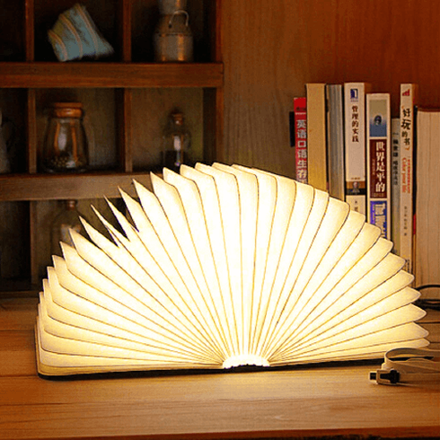 Світильник-книга, нічник книжка VHG Foldable Book Lamp Brown