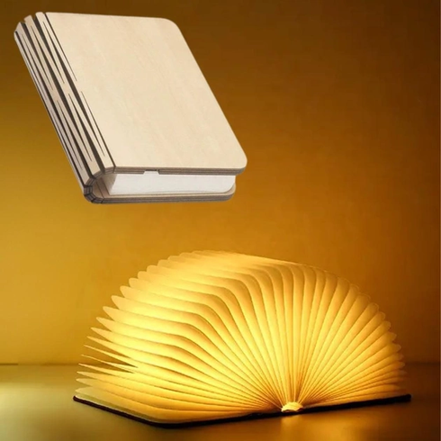 Світильник-книга, нічник книжка VHG Foldable Book Lamp Brown