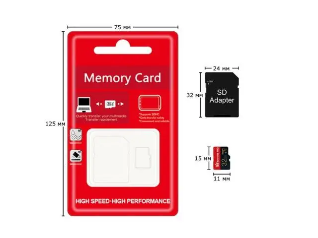 Карта пам'яті MicroSD 64GB Class 10 для телефону, смартфона, планшета