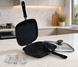 Сковорода-гриль двухсторонняя Top Kitchen TK00097 с решеткой и крышкой 28&times;22 см