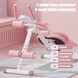 Тренажер напольный (myj) для пресса и ног, с резинками MM3000 Розовый