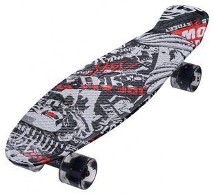 Скейт Penny Maraton Longboard 27 Чорно-білий