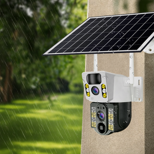 4K Бездротова камера Solar 4G, подвійний об'єктив, нічне бачення V380 Pro CCTV 8MP