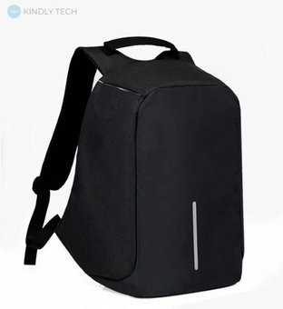 Міський рюкзак антизлодій під ноутбук 15,6" Боббі Bobby з USB чорний